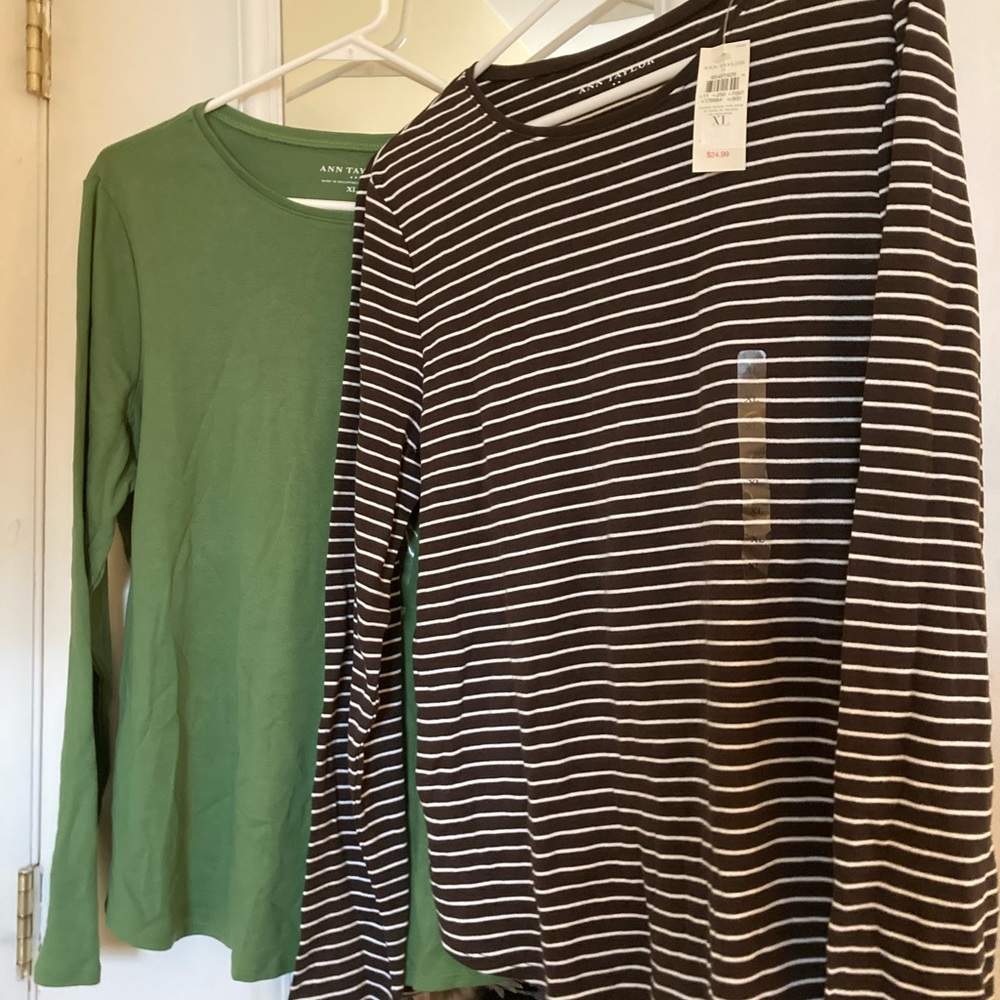 Two Ann Taylor NWT Long Sleeve Shirts